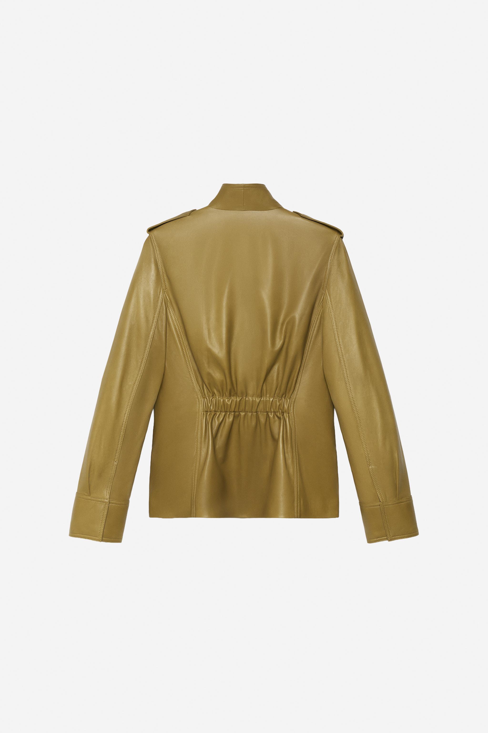 BLOUSON EN CUIR 100 % - THE ITEM ZARA WOMAN